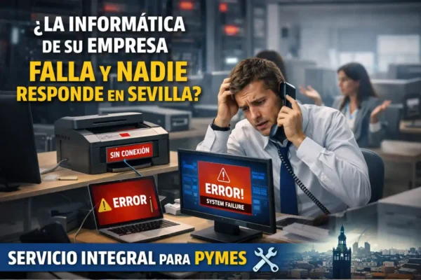 ¿Su informática falla y nadie responde en Sevilla? Servicio integral para empresas